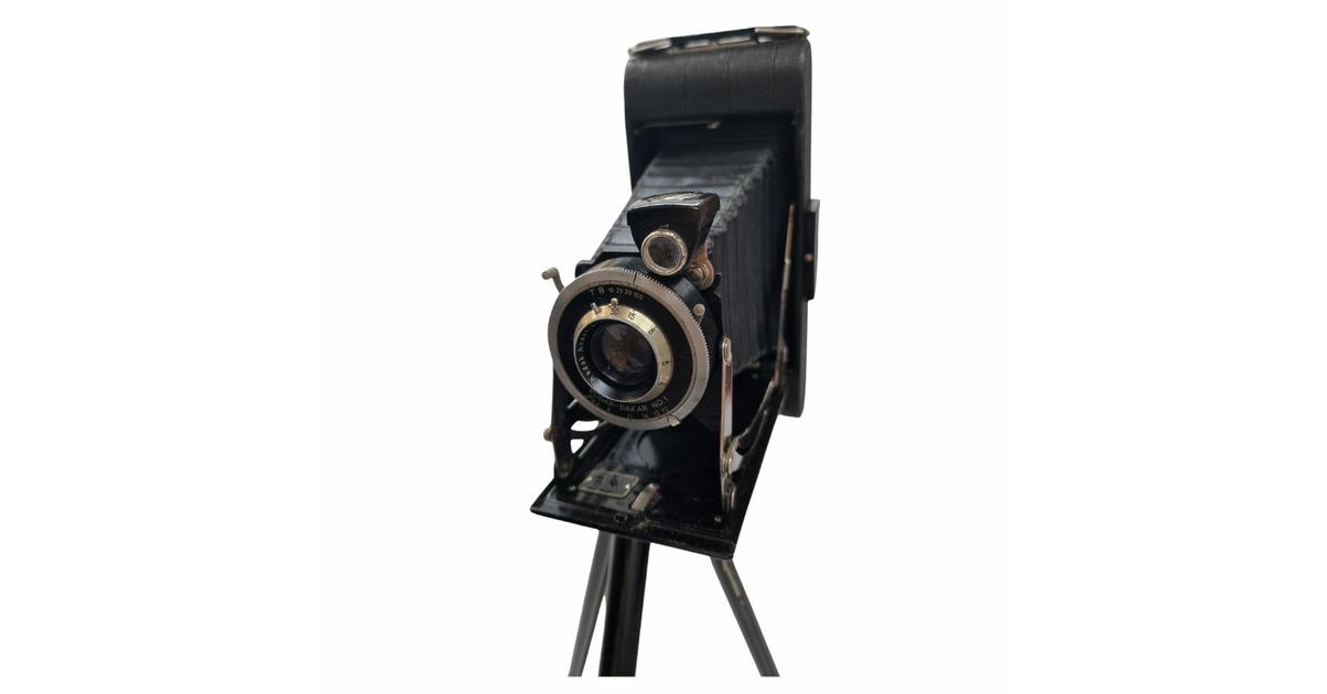 ANCIEN TRÉPIED D'APPAREIL photo Vintage, pied profilé, + sacoche cuir Vers 1950 EUR 47,92 - FR
